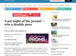 Win a double pass to ?Last night of the proms?
