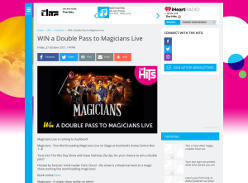 Win a Double Pass to Magicians Live