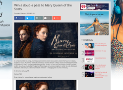 Win a double pass to Mary Queen of the Scots