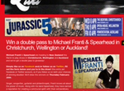 Win a double pass to Michael Franti & Spearhead in Christchurch, Wellington or Auckland!