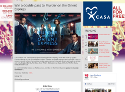 Win a double pass to Murder on the Orient Express