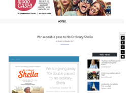 Win a double pass to No Ordinary Sheila