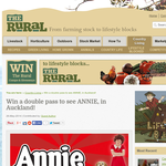 Win a double pass to see Annie in Auckland