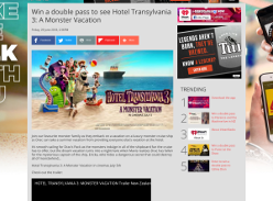 Win a double pass to see Hotel Transylvania 3: A Monster Vacation
