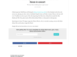 Win a double pass to see One Direction's Niall Horan in concert