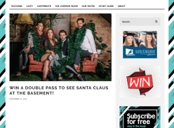 Win a double pass to see Santa Claus at The Basement