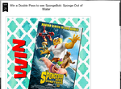 Win a Double Pass to see SpongeBob: Sponge Out of Water