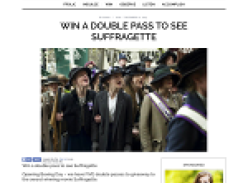 Win a double pass to see Suffragette