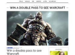 Win a double pass to see Warcraft
