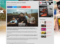 Win a double pass to SIX60