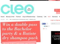 Win a double pass to the Bachelor party & a Batiste dry shampoo pack