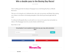 Win a double pass to the Boxing Day Races
