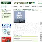 Win a Double pass to The Ground We Won
