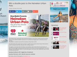 Win a double pass to the Heineken Urban Polo
