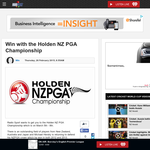 Win a Double Pass to the Holden NZ PGA Championship