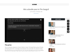 Win a double pass to The Seagull