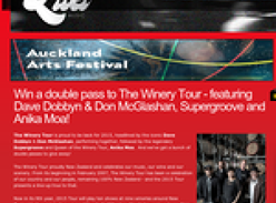 Win a double pass to The Winery Tour 