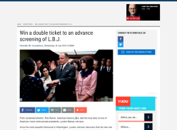 Win a double ticket to an advance screening of L.B.J.