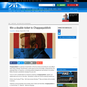 Win a double ticket to Chappaquiddick