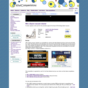 Win a Dyson vacuum cleaner