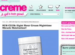 Win a Eight Hour Cream Nighttime Miracle Moisturizer!