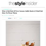 Win A Fab Pair Of New Season Ankle Boots
