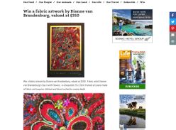 Win a fabric artwork by Dianne van Brandenburg
