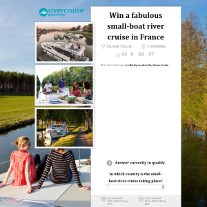 Win a fabulous small-boat river cruise in France