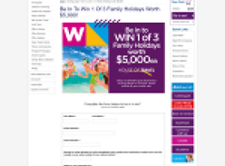 Win a Family Holiday Worth $5,000!