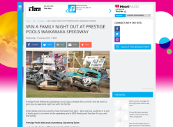 Win a Family Night Out at Prestige Pools Waikaraka Speedway