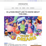 Win a family pass to a Hi-5 House of Dreams