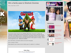 Win a family pass to Sherlock Gnomes