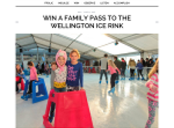 Win a family pass to the Wellington Ice Rink