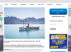 Win a Family Trip on Queenstown’s Vintage Steamship – the TSS Earnslaw