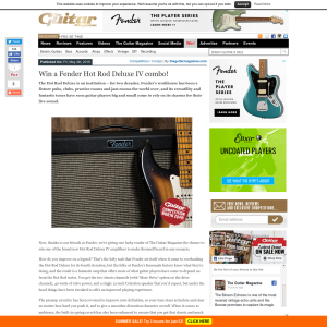 Win a Fender Hot Rod Deluxe IV combo