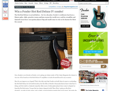 Win a Fender Hot Rod Deluxe IV combo