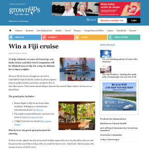 Win a Fiji cruise