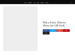 Win a Forty Thieves Three Jar Gift Pack
