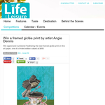 Win a framed giclee print by artist Angie Dennis