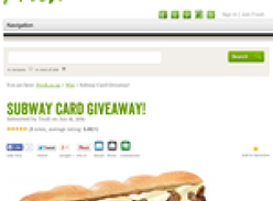 Win a Free Great Steak Range from Subway