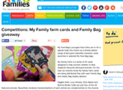 Win a full set of Family Farm Collectable Cards 
