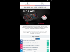Win a G.Skill Ripjaws KM780 RGB Mechanical Gaming Keyboard