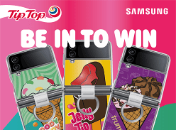 Win a Galaxy Flip4 Bora Purple and Clear Cover Cases with Ring