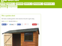 Win a garden shed