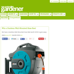 Win a Gardena Wall-Mounted Hose Reel