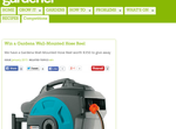 Win a Gardena Wall-Mounted Hose Reel