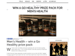 Win a Go Healthy prize pack for Men's Health