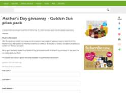 Win a Golden Sun prize pack