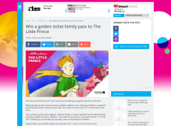 Win a golden ticket family pass to The Little Prince
