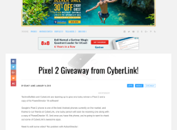 Win a Google Pixel 2 & PowerDirector 16 Software